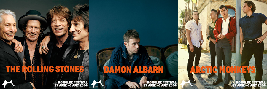 The Rolling Stones / Damon Albarn / Arctic Monkeys